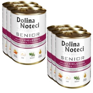 Dolina Noteci PREMIUM Senior bogata w cielecinę, marchew i tymianek 6 x 400g
