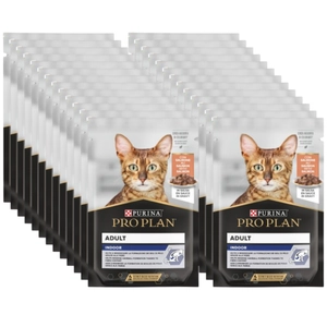Purina Pro Plan Indoor Adult z łososiem dla kotów 26x85g