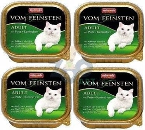 ANIMONDA Vom Feinsten Adult Cat smak: z indykiem i królikiem 12x100g