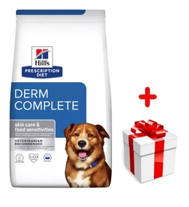 HILL'S PD Prescription Diet Canine Derm Complete 1,5kg + niespodzianka dla psa GRATIS!