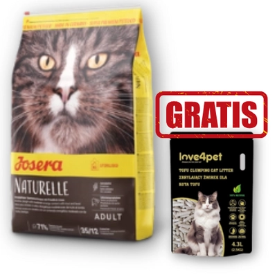 JOSERA Naturelle 10kg + Żwirek GRATIS!!