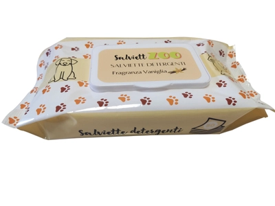 SalviettZOO XL - chusteczki pielęgnacyjne dla psa i kota 40szt (o zapachu wanilii)