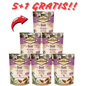 Carnilove Semi-Moist Snack, miękka przekąska z oregano 200 g 5+1 GRATIS!!