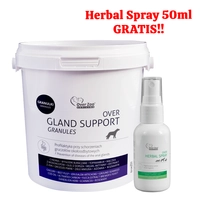 OVER Zoo Gland Support granules - na gruczoły około odbytowe - 600g + Herbal Spray 50ml GRATIS