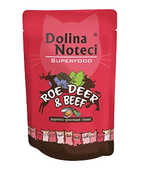 DOLINA NOTECI Superfood sarna i wołowina saszetka 85g