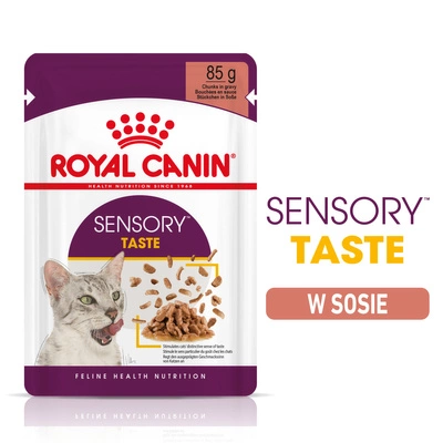 ROYAL CANIN Sensory Taste karma mokra, kawałki w sosie 12x85g