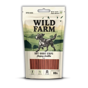 WILD FARM stripsy z królika 80g przysmak dla psa