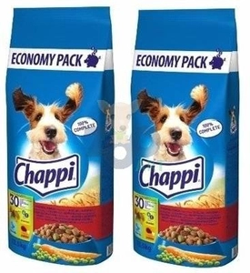CHAPPI 2x13,5kg - sucha karma dla psów z wołowiną, drobiem i warzywami
