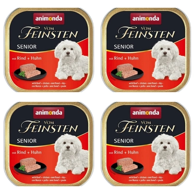 ANIMONDA Dog Vom Feinsten Senior smak: wołowina z kurczakiem 6 x 150g