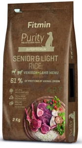 Fitmin purity rice senior&light venison&lamb 2kg