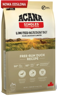 ACANA Free-Run Duck 11kg / Opakowanie uszkodzone (767) !!! 