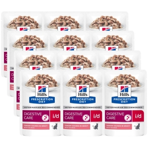 HILL'S PD Prescription Diet Feline i/d z łososiem 12x85g - saszetka
