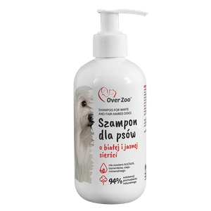 OVER ZOO Szampon dla psów do sierści białej i jasnej 250ml