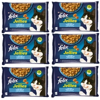 FELIX Sensations Jellies Karma dla kotów smaki rybne w galaretce 12x(4x85g)