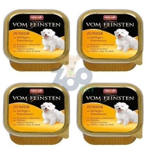 ANIMONDA Dog Vom Feinsten Junior smak: drób i serca indyka 6 x 150g