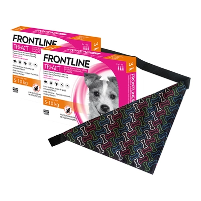 FRONTLINE Tri-Act S 5-10kg (pipeta 3 x 1ml) x2 + Chusta gratis!