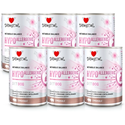 Disugual Karma mokra dla psa Weterynaryjna HYPOALLERGENIC Dzik (dorosły) 6x400g