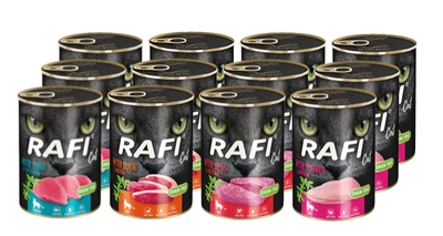 DOLINA NOTECI RAFI Cat Adult Mix smaków 12x400g