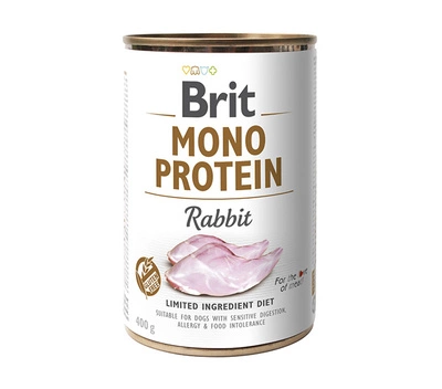 BRIT MONO PROTEIN RABBIT 400g (2 gatunek opakowania ) MIX SMAKÓW 28x400g