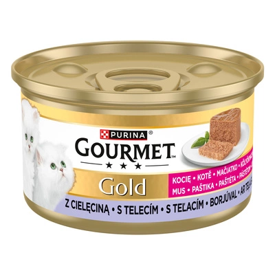 Purina Gourmet Gold Kitten mus z cielęciną 85g