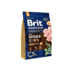 BRIT Premium By Nature Adult M 3kg opakowanie uszkodzone (2501)