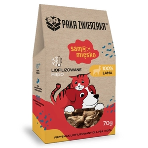 Paka Zwierzaka Przysmak liofilizowany Samo Mięsko LAMA 70g