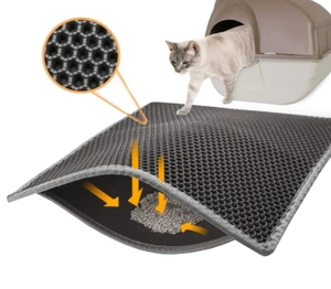 Mata wycieraczka pod kuwetę dla kota 65x45cm