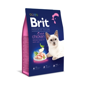 BRIT Premium By Nature Adult Cat Chicken 8kg /Opakowanie uszkodzone (2699) !!!