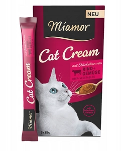 Miamor Pasta z wołowiną i warzywami 5x15g