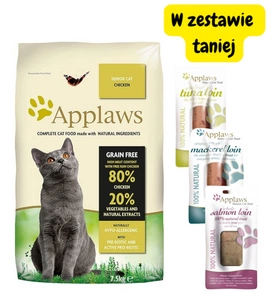 Applaws Senior Chicken Sucha Karma dla seniora 7,5kg + Polędwiczka 3x30g mix