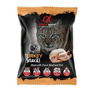 Alpha Spirit Przysmak dla kota kostki indyk 50g