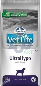 FARMINA Vet Life Dog Ultrahypo 12kg + Advantix - dla psów 25-40kg (pipeta 4ml)