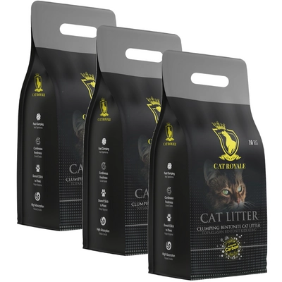 Cat Royale Activated Carbon żwirek bentonitowy 30l (3x10l)