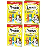 DREAMIES Creamy z kurczakiem i z łososiem 4x(12x10g)