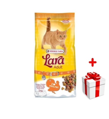 VERSELE-LAGA Lara Adult Turkey & Chicken 2kg + niespodzianka dla kota GRATIS!