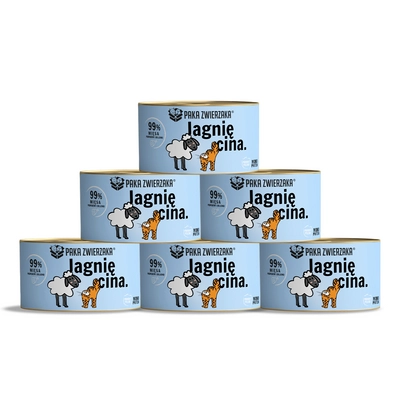 Paka Zwierzaka- karma mokra jagnięcina 6x200g