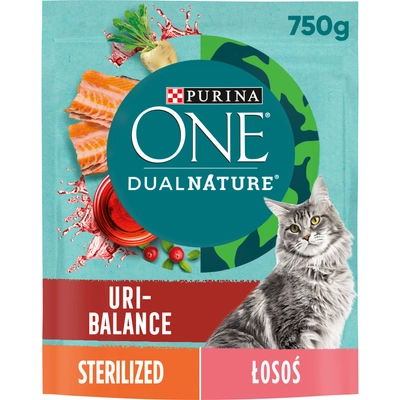 PURINA ONE® DualNature® URI-BALANCE Sterilized z Żurawiną, Składnik nr 1 Łosoś