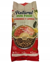 Natural Dog Food Jagnięcina & Cielęcina 15kg. 62% mięsa - Bez kurczaka opakowanie uszkodzone (2442)