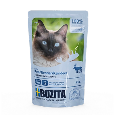 BOZITA Kawałki w sosie z reniferem (saszetka) 85g