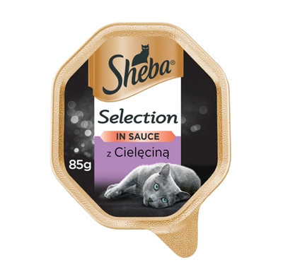 SHEBA® Selection 22x85g z Cielęciną - mokra karma dla kotów w sosie