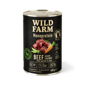 WILD FARM Monoprotein Beef 400g hipoalergiczna karma dla psa