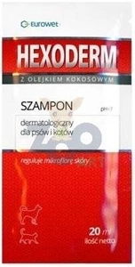 Eurowet Szampon Hexoderm dla psów i kotów 20ml