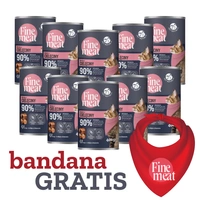 PetRepublic Fine Meat danie z cielęciny 10x400g + bandana!