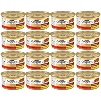 Purina Gourmet Gold z wołowiną i kurczakiem w sosie z pomidorami 48x85g