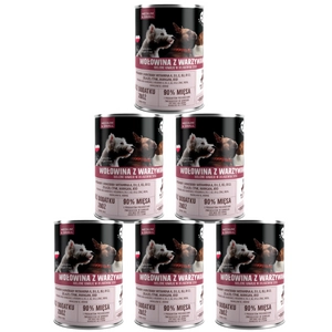 PetRepublic kawałki w sosie z wołowiną i warzywami 6x400g