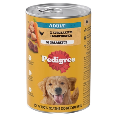 PEDIGREE Adult puszka 1200g - mokra karma pełnoporcjowa dla dorosłych psów, z kurczakiem w galaretce