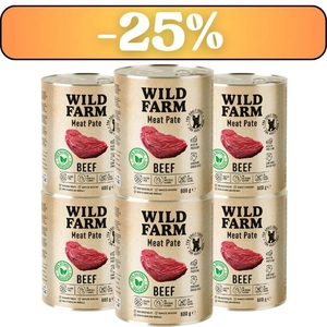 WILD FARM Pate Beef 6x800g bezglutenowa karma dla psa