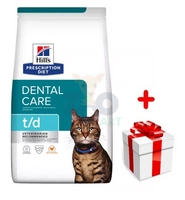 HILL'S PD Prescription Diet Feline t/d 3kg + niespodzianka dla kota GRATIS!