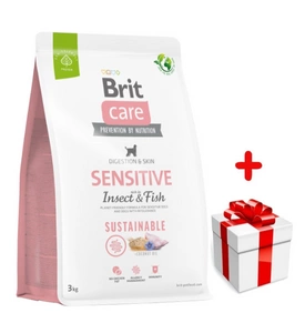 BRIT CARE Sustainable Sensitive Insect & Fish 3kg + niespodzianka dla psa GRATIS!