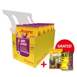 JOSERA MiniSenior 5x900g + Denties 180g & Meatlovers 400g GRATIS!!